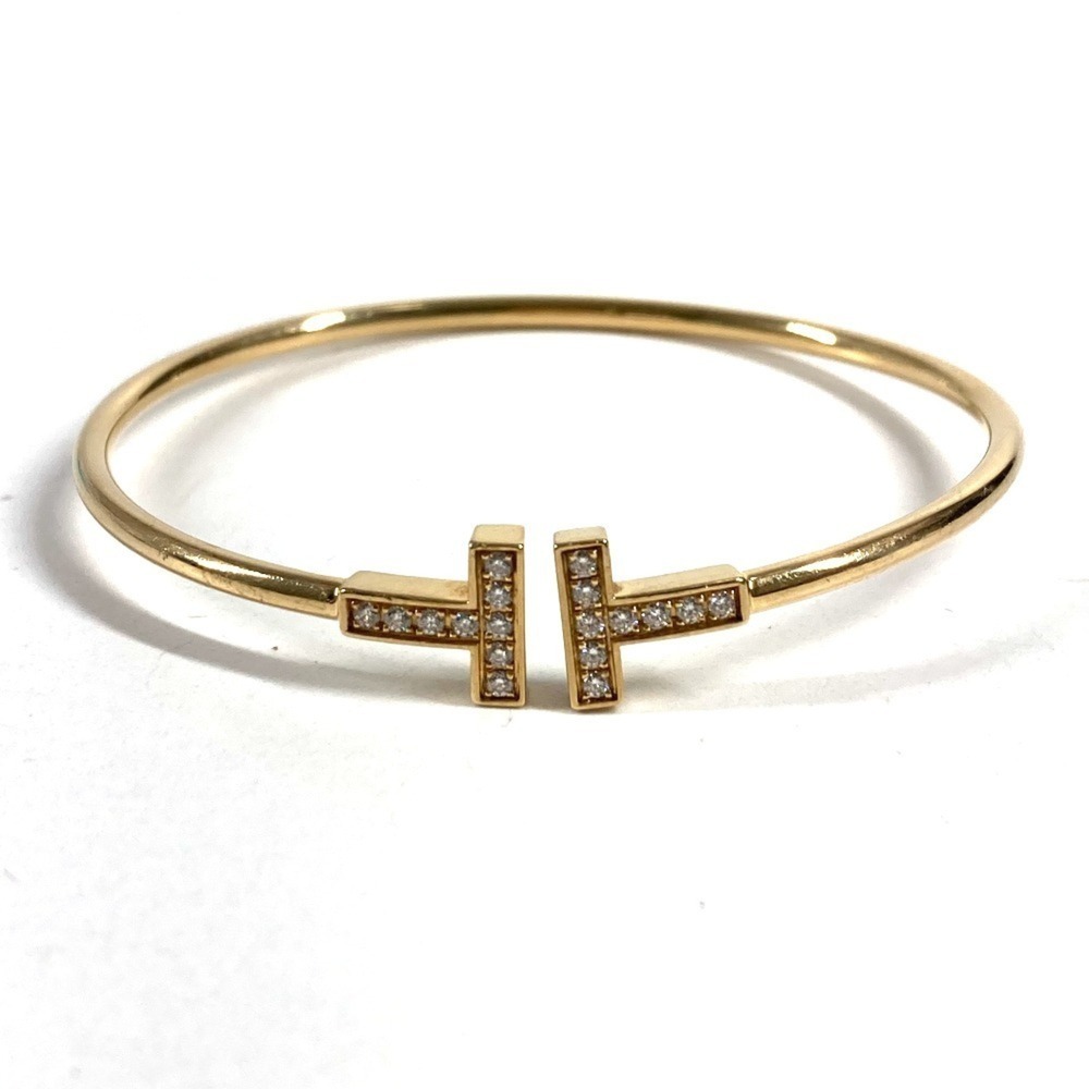 TIFFANY & CO. 18k Gold Diamond Charm Bracelet